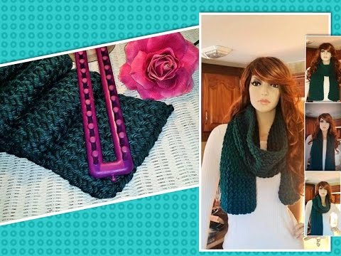BEGINNERS: How To Loom Knit A Scarf