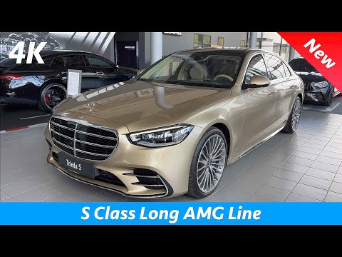 Mercedes S Class Long (AMG Line) 2022 - FIRST Look in 4K | LUXURY Exterior - Interior (details)