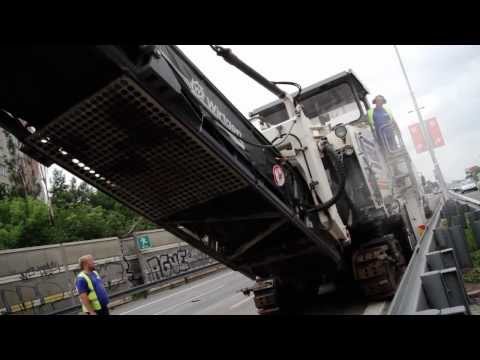 FREKO - Frézování vozovky pomocí technologie nivelačního systému 3D