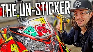 How I Remove Old Stickers & Decals From My Snowmobile!