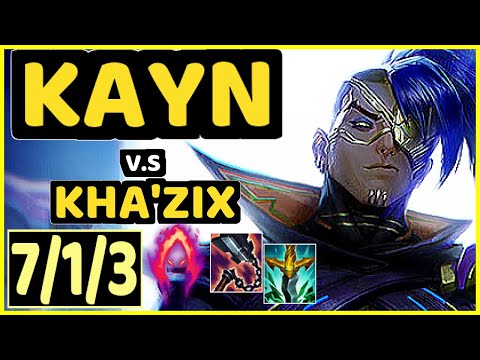 KARASMAI (KAYN) vs KHA'ZIX - 7/1/3 KDA JUNGLE CHALLENGER GAMEPLAY - NA