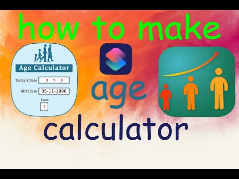 how to make age calculator in iPhone | age calculator | iPhone tips and tricks | iPhone shortcuts