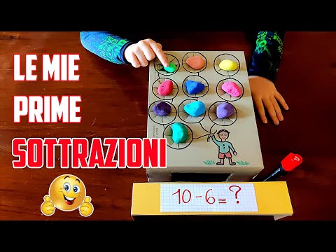🧮➖ MATEMATICA per bambini: imparare le SOTTRAZIONI con la SCATOLA MAGICA (metodo semplice 👍)