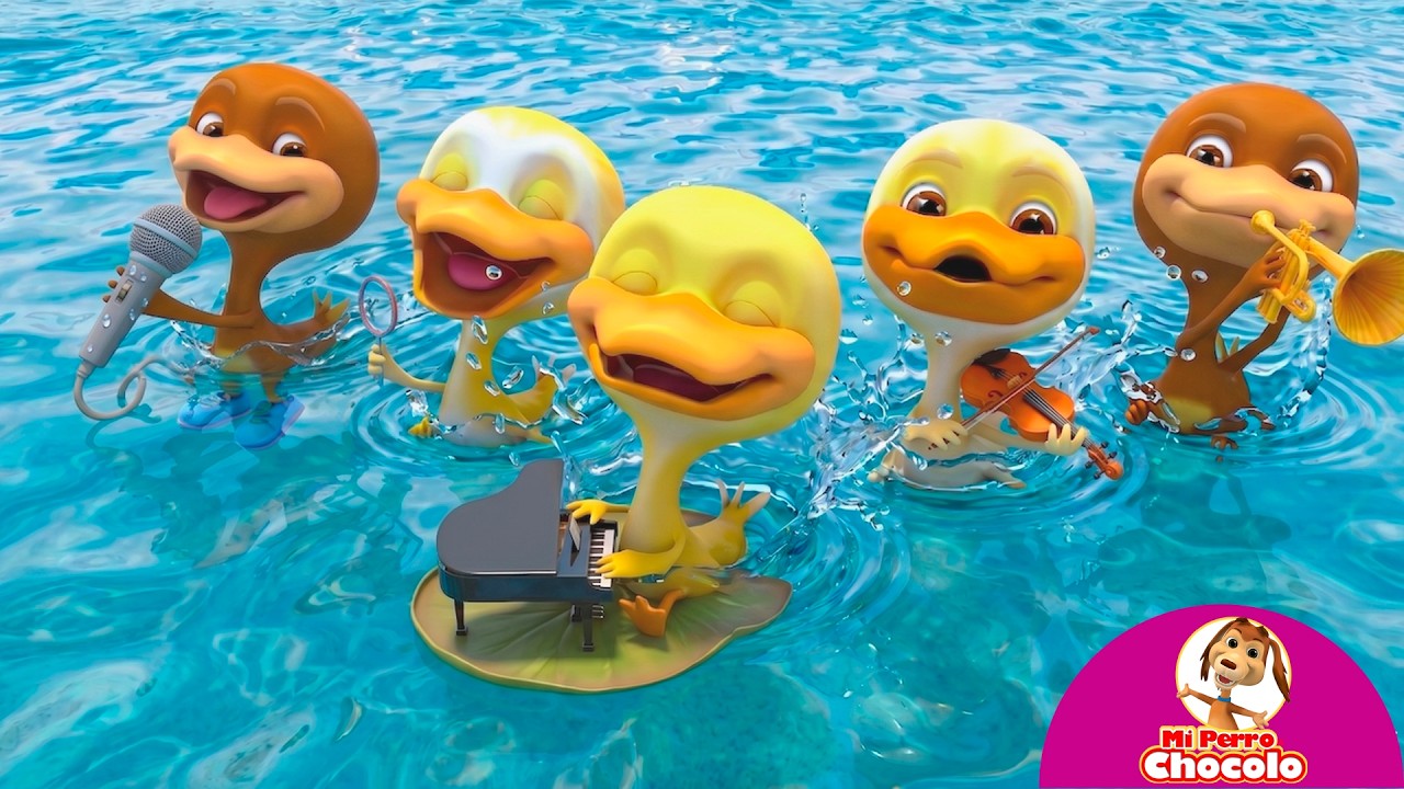 LOS 5 PATITOS 🐶 MI PERRO CHOCOLO | CANCIONES INFANTILES | MÚSICA PARA JUGAR ♫ #cancionesinfantiles