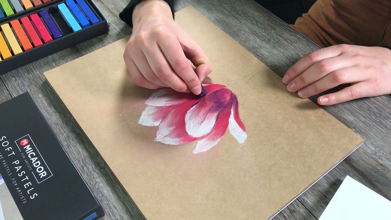 Micador For Artists Soft Pastels Magnolia Tutorial