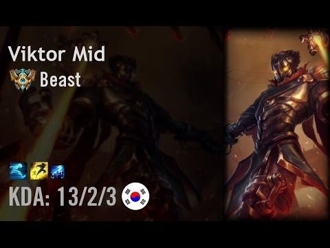 Viktor Mid vs Cassiopeia - Beast - KR Challenger Patch 6.10