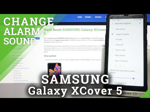 Alarm Tones in SAMSUNG Galaxy XCover 5 – Verify Default Tones