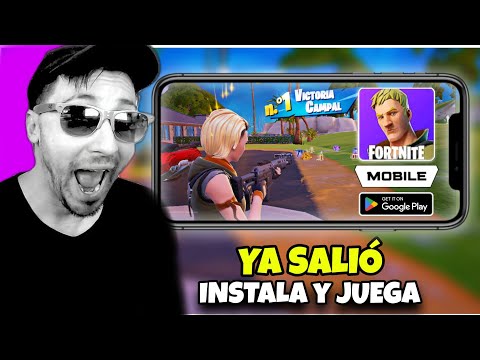 CÓMO DESCARGAR y JUGAR FORTNITE MOBILE en ANDROID (YA SALIÓ) ¿Está Optimizado?