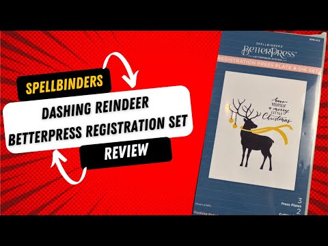 Spellbinders Dashing Reindeer Registration Press Plate Review