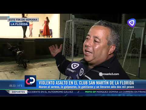 Violento asalto al club San Martín de barrio La Florida