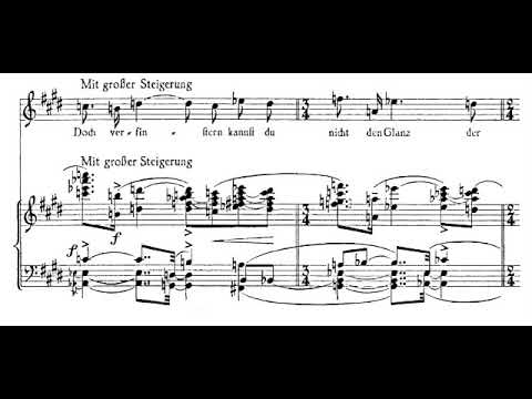 Erich Wolfgang Korngold - Abschiedslieder for Soprano and Piano, Op. 14 (1920-21) [Score-Video]