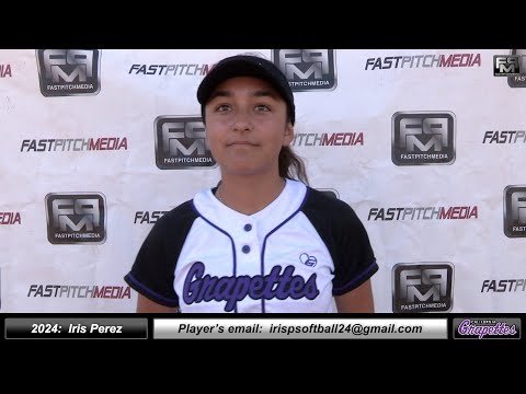 2024 Iris Perez 4.0 GPA - Outfielder and Pitcher Softball Skills Video - Ca Grapettes Medina