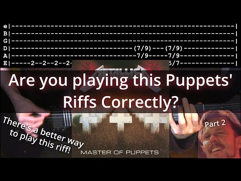 Riffs you might be playing Incorrectly! - Master of Puppets (Metallica) - Part 2
