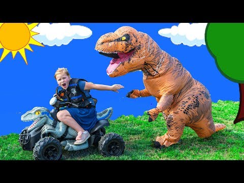 Assistant Plays Hide n Seek at the Paw Patrol Lookout with Dinosaurs Video