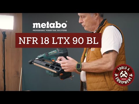 Metabo NFR 18 LTX 90 BL Accu tacker is een zware jongen. | Ton Beijk’s Tooltest