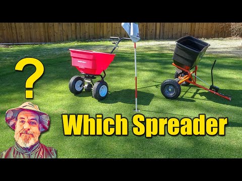 Tow Behind Lawn Spreader vs. Push Spreader