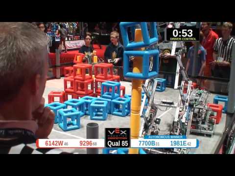 2015 VRC-MS Spir Q85 -  (6142W 7700B) 26-Spirit Div-VRC Middle School-VEX Worlds 2015