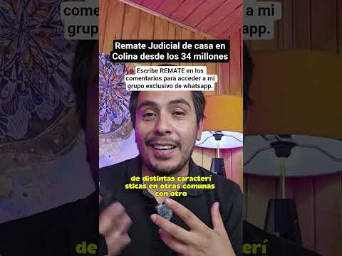 Remate de casa en Colina desde los 34 millones de pesos.