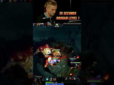 DOTA 35 SECONDS ROSHAN LEVEL 1? IS THAT POSSIBLE? #dota2 #dota #dota2gameplay #n0tail #shorts #short