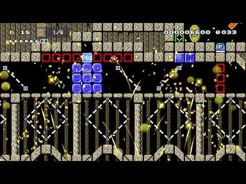 【50sec】Thwomp house speed run by たすまる~^∀^)つ 🍄 Super Mario Maker 2 #ads 😶 No Commentary