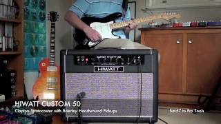Video thumbnail for HIWATT CUSTOM 50 SA212 Combo - General demo (Strat) with and without effects by Brett Kingman