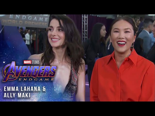 Emma Lahana and Ally Maki at the Premiere