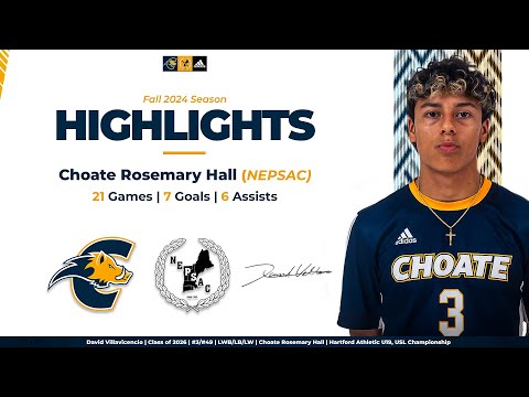 David Villavicencio | 2026 | LB/LWB/LW | Choate Rosemary-Hall | Fall 2024 Highlights