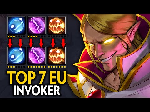 TOP 7 MMR EUROPE VP.P.SAVE INVOKER vs QUEEN OF PAIN MID | AMAZING GAMEPLAY 0 DEATH | Dota 2 Invoker