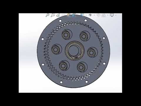 Cycloidal GearBox Solidworks Animation