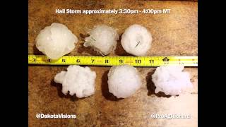 preview picture of video 'August17, 2014: Hail Storm in Hermosa, SD'