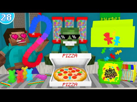 🍬 Work At Candy Place - Minecraft Animation