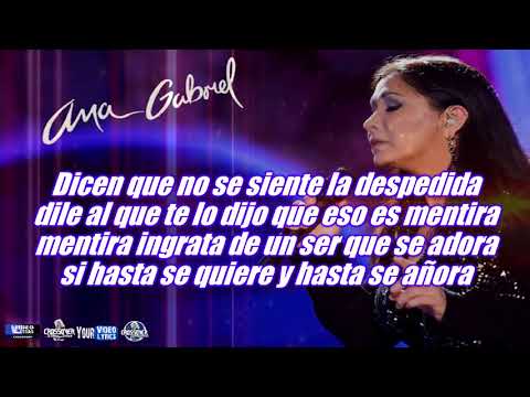 La Despedida    Ana Gabriel    Letra