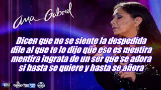 La Despedida    Ana Gabriel    Letra