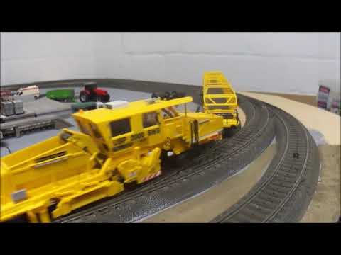 HO Schienen Stopfexpress 09 3X PLASSER & THEURER 1:87 Gleisbauzug