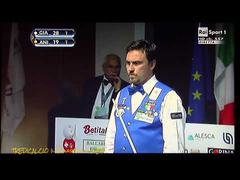 ANIELLO vs GIACHETTI - SEMIFINALE 22°CAMPIONATO MONDIALE BILIARDO 2015 MILANO @TREDICALCIO