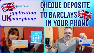 HOW TO DEPOSITE CHEQUE TO BARCLAYS APPLICATION IN YOUR PHONE AT HOME DIY / HONEYKO AND BUNNYKO BENES