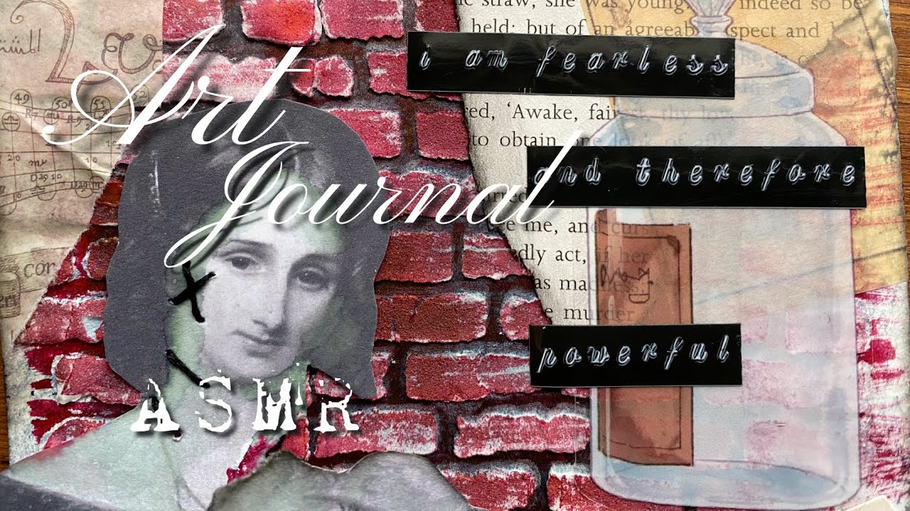 Dark Academia 📚🕯️🤎 Frankenstein Aesthetic Scrapbooking Ideas | Relaxing ASMR | Art Journal