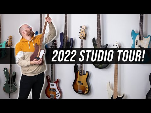 Exploring ALL Of My Gear - Home Studio Tour & Bass Collection Tour!