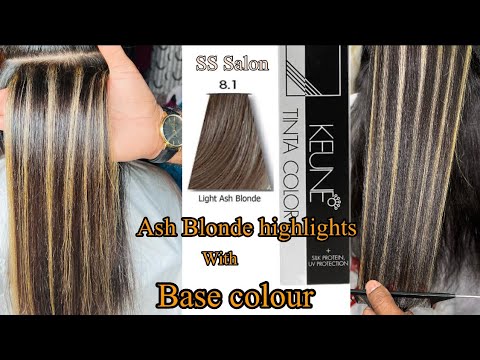 How to: Ash Blonde Highlights on Black Hair / Ash Grey...