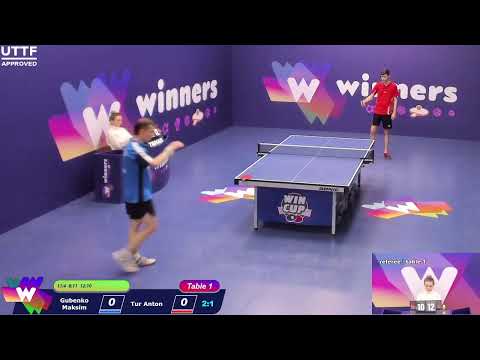 WINners CUP table 1 26.01 Gubenko Maksim - Tur Anton 18:30