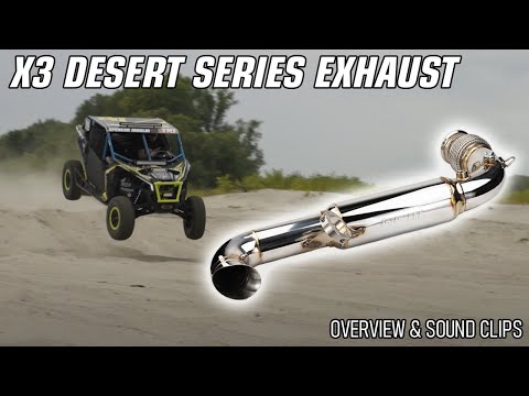 Can Am X3 FULL 3" Desert Series Exhaust ~~ SOUNDS AMAZING!
