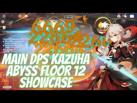 Main DPS Kazuha Spiral Abyss Floor 12 Showcase | Genshin Impact