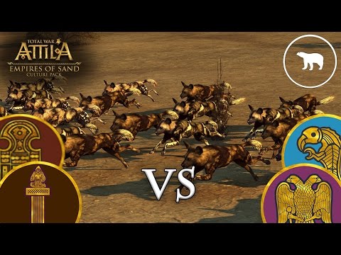 Total War Attila Online Battle 5: DOWNHILL-CAMEL-SLALOM!!!