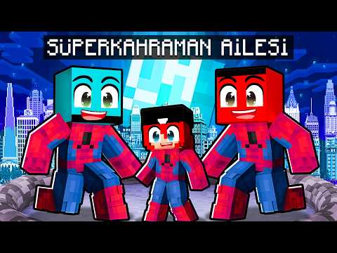 SÜPER KAHRAMAN AİLESİ OLDUK ve KÖTÜ ADAMLA SAVAŞTIK !! - Minecraft