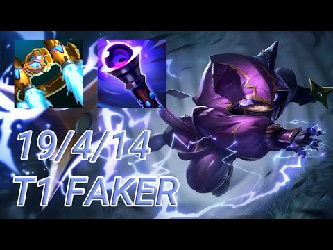 T1 Faker Kennen Top VS Teemo | KR Challenger Patch 13.19