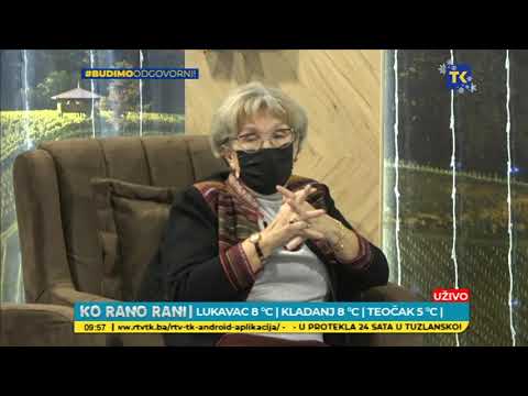 JUTARNJI PROGRAM RTVTK: PROF. MARICA PETROVIĆ, PREDSJEDNICA MATICE HRVATSKE U TUZLI  25 12 2020