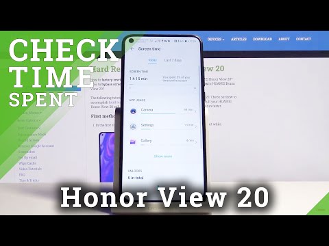 How to Check Total Screen Time in Honor View 20 – Screen Settings