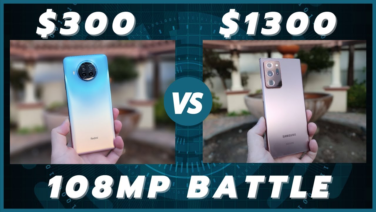 Redmi Note 9 Pro 5G vs Galaxy Note 20 Ultra Camera Comparison | 108 MP Battle!