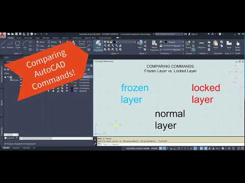 Comparing AutoCAD Commands - Frozen Layers vs. Locked Layers