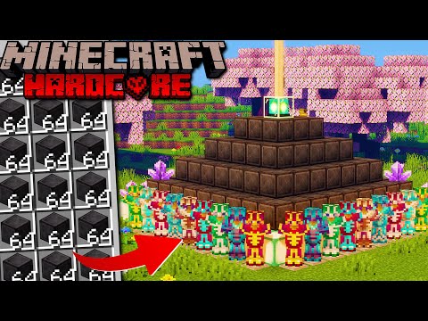 I COLLECT 5904 ANCIENT DEBRIS for making Netherite Beacon in Minecraft Hardcore (Hindi) | Part-1
